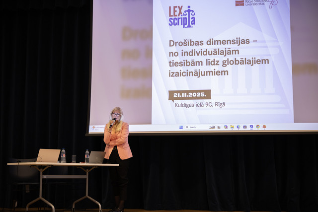 2025. gada 21. novembrī valsts svētku nedēļas izskaņā RSU Sociālo zinātņu fakultātē jau otro gadu pēc kārtas norisinājās zinātniski praktiskā konference “Lex scripta", kas šoreiz bija veltīta drošības daudzajām dimensijām